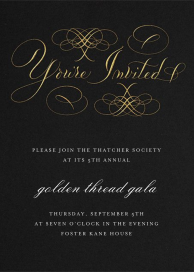 You're Invited - Gala Invitation by Bernard Maisner