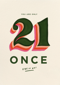 Just Once - Birthday Card by 2021 Co.
