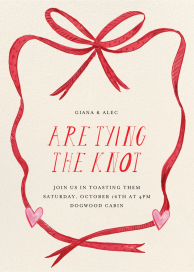 Bow Tied - Bridal Shower Invitation by Mr. Boddington's Studio
