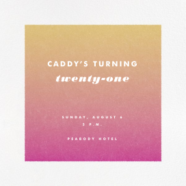 Gradient White Border - Birthday Invitation by Paperless Post