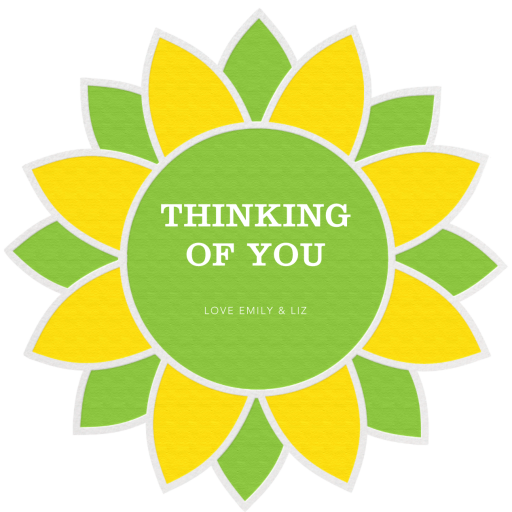 Mod Sunflower - Greeting Card by Jonathan Adler