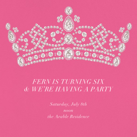Tiara - Birthday Invitation by Paperless Post
