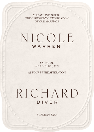 Heirloom Frame - Wedding Invitation by Paperless Post