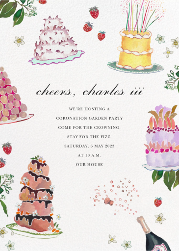 Baker's Banquet - Coronation Party Invitation by Happy Menocal