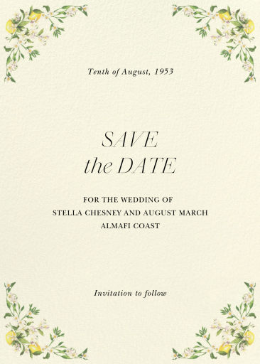 Citrus and Petals Photo by  Monique Lhuillier - Back