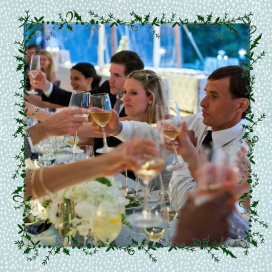 Holly on the Banister - Business Holiday Card by Mr. Boddington's Studio