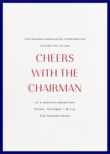 Contorno - Corporate Reception Invitation by Paperless Post