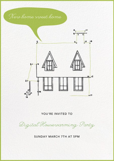 Connect The Dots - Housewarming Invitation by Paperless Post
