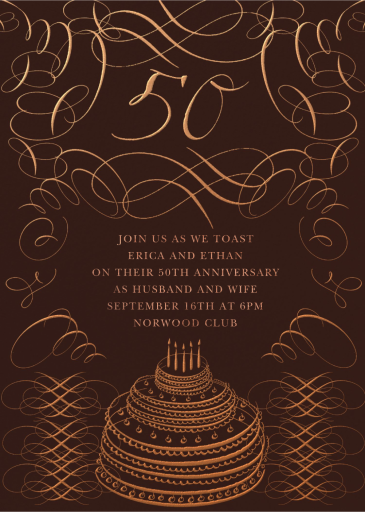 Swirly Celebration - Party Invitation by Bernard Maisner