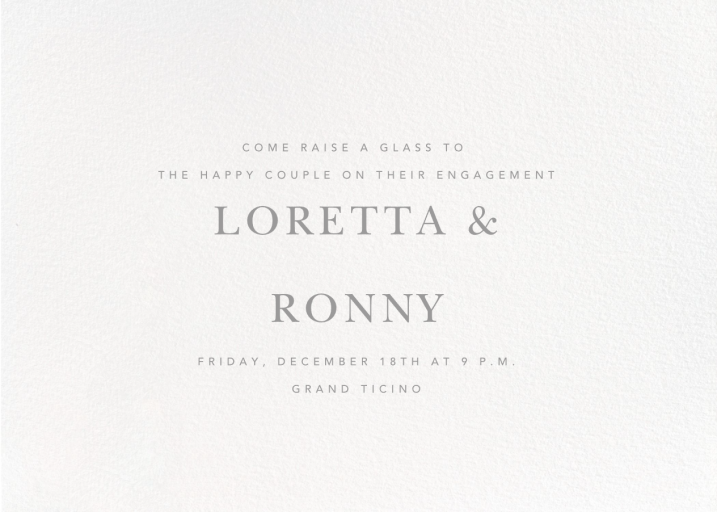 Wilcox - Engagement Party Invitation by Paperless Post
