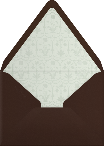 Floral Mughal Motif Invitation Envelope