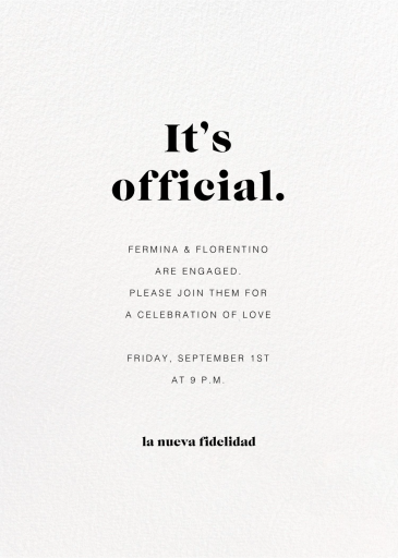 White - Engagement Party Invitation by Paperless Post