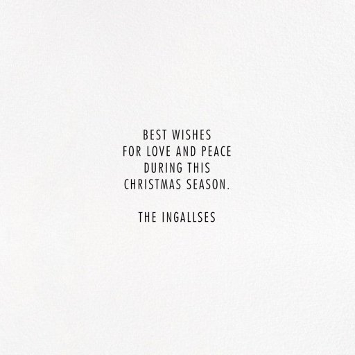 Evoke Photo - Holiday Card by Kelly Wearstler - Back