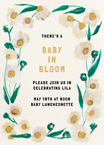 Wild Daisies - Baby Shower Invitation by Mr. Boddington's Studio