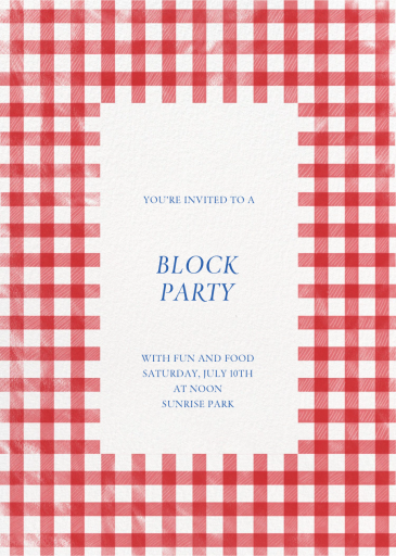 Vichy Check by Paperless Post