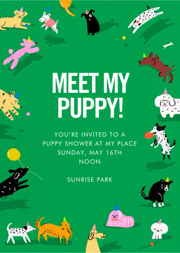 Pawty Hard - Pet Party Invitation by Hello!Lucky