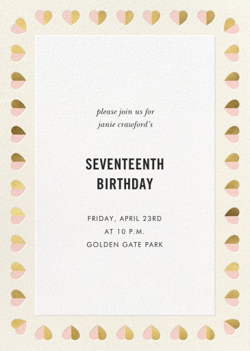 Better Halves Border - Birthday Invitation by kate spade new york