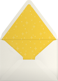 Striped Champagne Bow Invitation Envelope