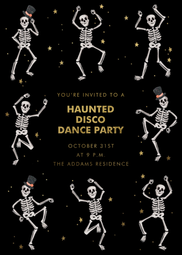 Dancing Skeletons - Halloween Invitation by Rifle Paper Co.