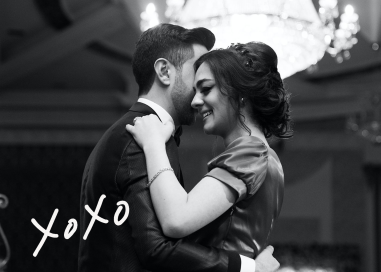 With Hugs and Kisses (Double-Sided) - Thank You Card by Linda and Harriett