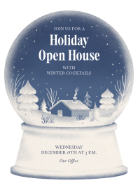 Winter Snow Globe by Paperless Post