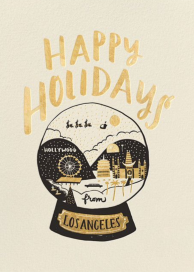 Snow Globe Hello!Lucky - Holiday Card by Hello!Lucky