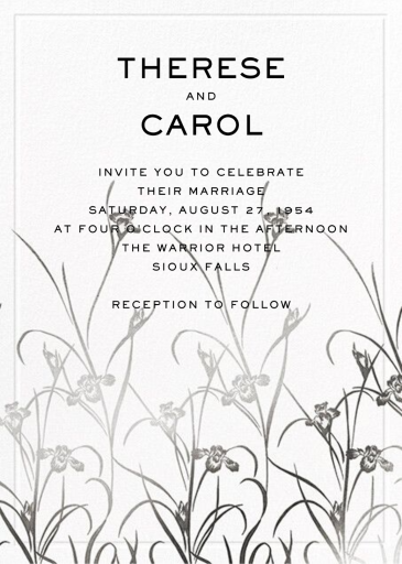 Golden Garden (Invitation) by Carolina Herrera
