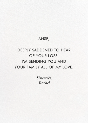 Lily of the Valley - Greeting Card by Rifle Paper Co. - Back