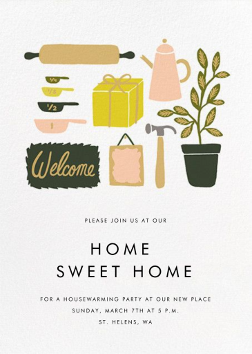 Home Goods - Housewarming Invitation by Rifle Paper Co.