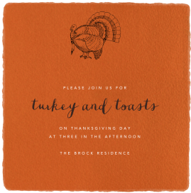 Deckle Pumpkin by Paperless Post