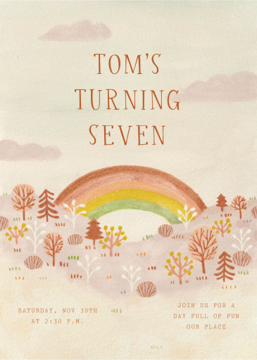 Rainbow Forest by Paperless Post