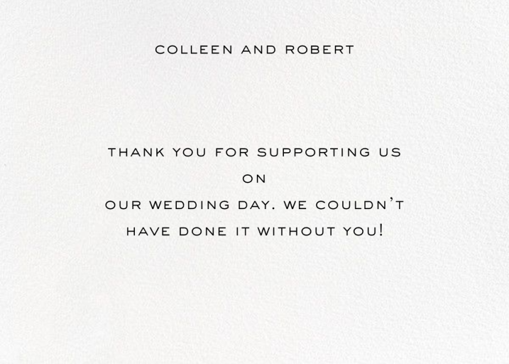 Photo Booth Thank You - Greeting Card by kate spade new york - Back