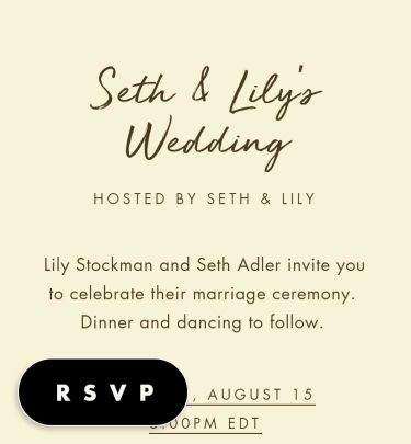 custom invitation websites