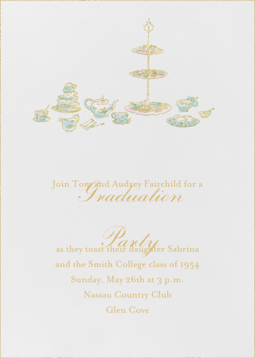 High Tea - Graduation Party Invitation by Paperless Post