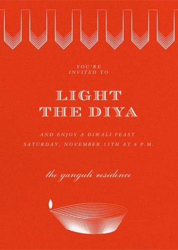 Light the Diya - Invitation by Paperless Post