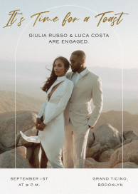 Slender Arch - Engagement Party Invitation by Paperless Post