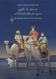 Bearing Gifts - Día de Reyes Invitation by Felix Doolittle