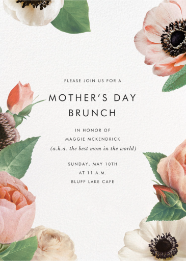 Floral Collage - Mother's Day Invitation by kate spade new york