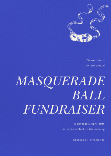 Universe (Tall) - Fundraiser Invitation by Paperless Post