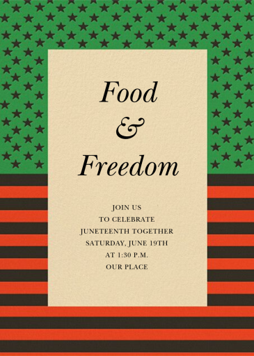 Freedom Day - Juneteenth Invitation by Paperless Post
