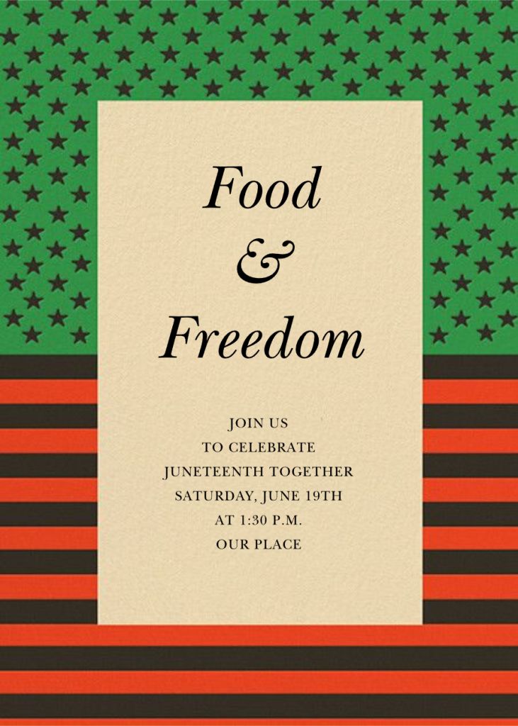 Freedom Day Invitation