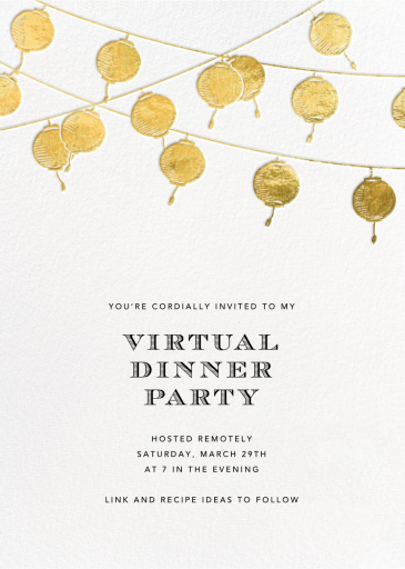 Golden String Lanterns by Paperless Post