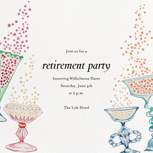 Bubbly Cocktails - Invitation by Happy Menocal
