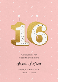 Sixteen Candles - Sweet 16 Invitation by Paperless Post
