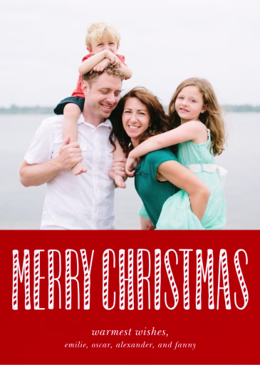 Joy and Candy Canes - Christmas Card by Paperless Post