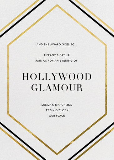 Deco Hex Frame - Invitation by Paperless Post