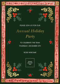 Gilded Mistletoe - Corporate Holiday Party Invitation by Rifle Paper Co.
