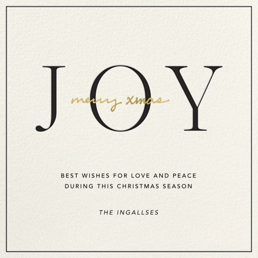 Ring in Joy - Christmas Card by Sugar Paper