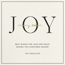 Ring in Joy - Christmas Card by Sugar Paper