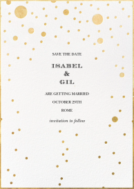 Gold Bubbles - Save the Date by kate spade new york